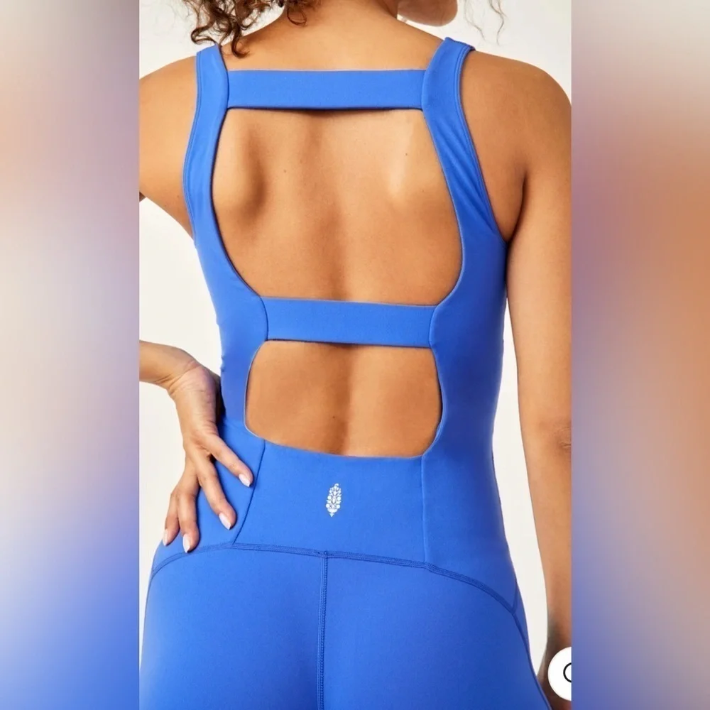 NWOT Free People, Never Better One Piece, XS in Electric Cobalt